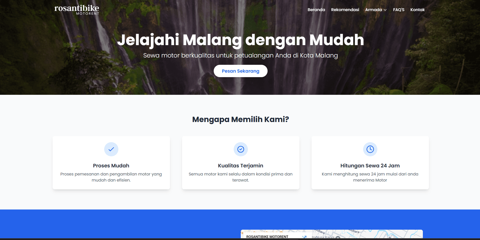 Booking Sewa Motor Online Rosantibike Motorent